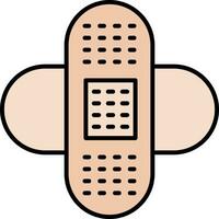 Bandages Line Filled Icon vector