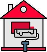 Home Renovation Line Filled Icon vector