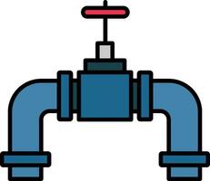 Pipes Line Filled Icon vector