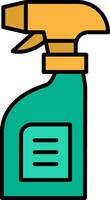 Cleaning Spray Line Filled Icon vector