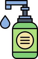 Hand Soap Line Filled Icon vector