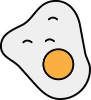 Eggs Line Filled Icon vector