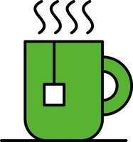 Tea Mug Line Filled Icon vector