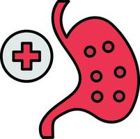 Gastroenterology Line Filled Icon vector