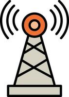 Telecommunications Line Filled Icon vector