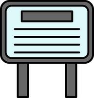 BillBoard Line Filled Icon vector