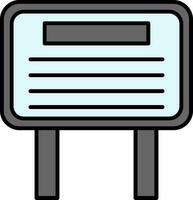 BillBoard Line Filled Icon vector