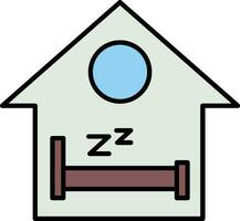 Sleep Line Filled Icon vector