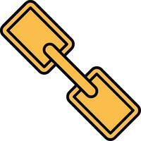 Link Line Filled Icon vector