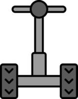 segway línea lleno icono vector