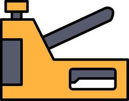 Staple Gun Line Filled Icon vector