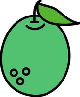 pomelo Line Filled Icon vector
