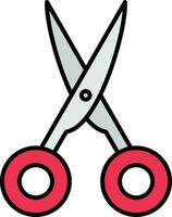 Scissors Line Filled Icon vector