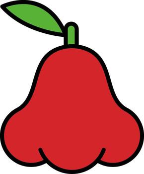 Java Apple Line Filled Icon vector