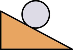 Ramp Line Filled Icon vector