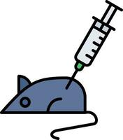 Animal Testing Line Filled Icon vector