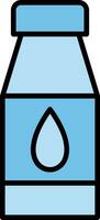 Water Bottles Line Filled Icon vector