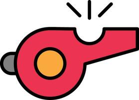 Whistle Line Filled Icon vector