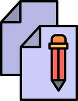 Copy Line Filled Icon vector