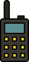 Walkie Talkie Line Filled Icon vector