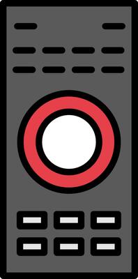 Remote Line Filled Icon