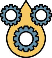 Lubricant Line Filled Icon vector