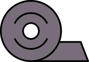 Insulating Tape Line Filled Icon vector