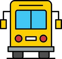 Shuttle Line Filled Icon vector