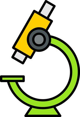 Microscope Line Filled Icon