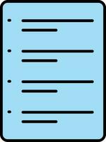 To Do List Line Filled Icon vector