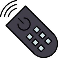 Remote Control Line Filled Icon vector