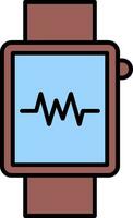 Smartwatch Line Filled Icon vector