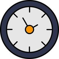 Time Line Filled Icon vector