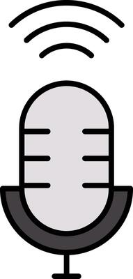 Voice Assistant Line Filled Icon