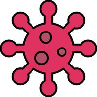 Bacteria Line Filled Icon vector