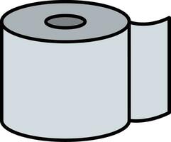 Toilet Paper Line Filled Icon vector