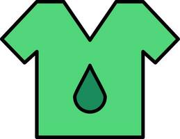 T Shirt Line Filled Icon vector