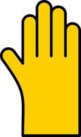 Cleaning Gloves Line Filled Icon vector