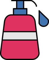 Liquid Soap Line Filled Icon vector