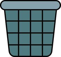 Bucket Line Filled Icon vector