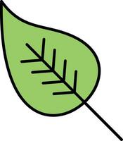 Leaf Line Filled Icon vector