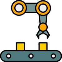 Machine Line Filled Icon vector