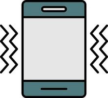 Vibration Line Filled Icon vector