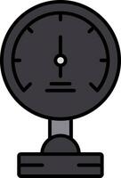 Pressure Meter Line Filled Icon vector