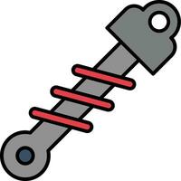 Shock Absorber Line Filled Icon vector