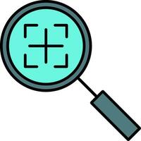 Search Line Filled Icon vector