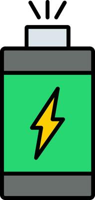 Power Line Filled Icon