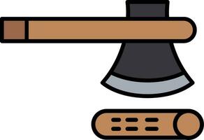 Axe Line Filled Icon vector