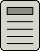 File Line Filled Icon vector
