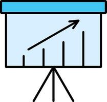Presentation Line Filled Icon vector